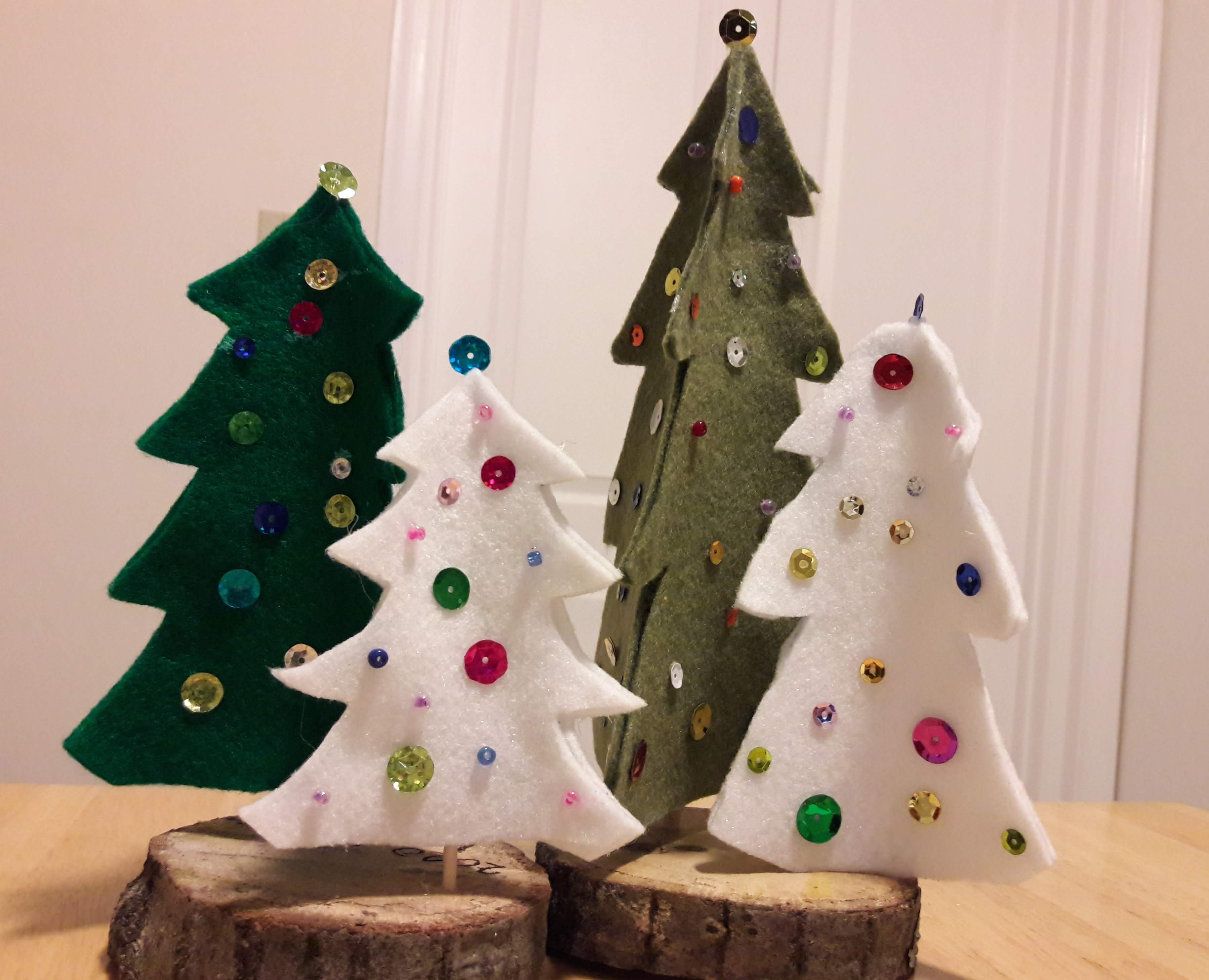Mini Felt Christmas Trees